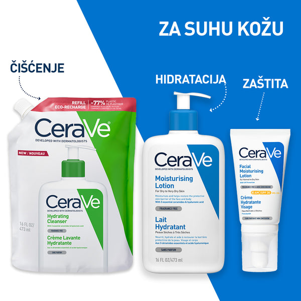 CeraVe Hidratantna emulzija za čišćenje za normalnu do suhu kožu 473 ml REFILL