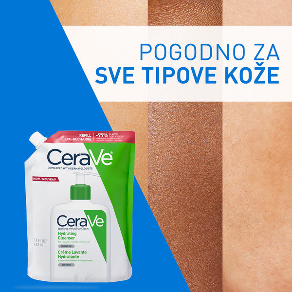 CeraVe Hidratantna emulzija za čišćenje za normalnu do suhu kožu 473 ml REFILL