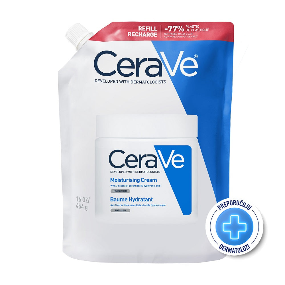 CeraVe Hidratantna krema za suhu do vrlo suhu kožu 454 g REFILL