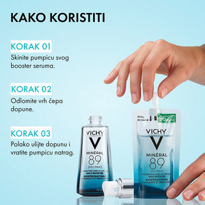 Vichy Mineral 89 dnevni booster za hidrataciju i puniju kožu - NADOPUNA 50 ml