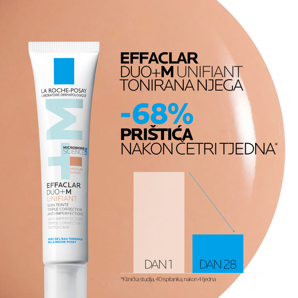 La Roche-Posay EFFACLAR DUO+M Tonirana trostruko korektivna njega protiv nesavršenosti - Medium 40 ml