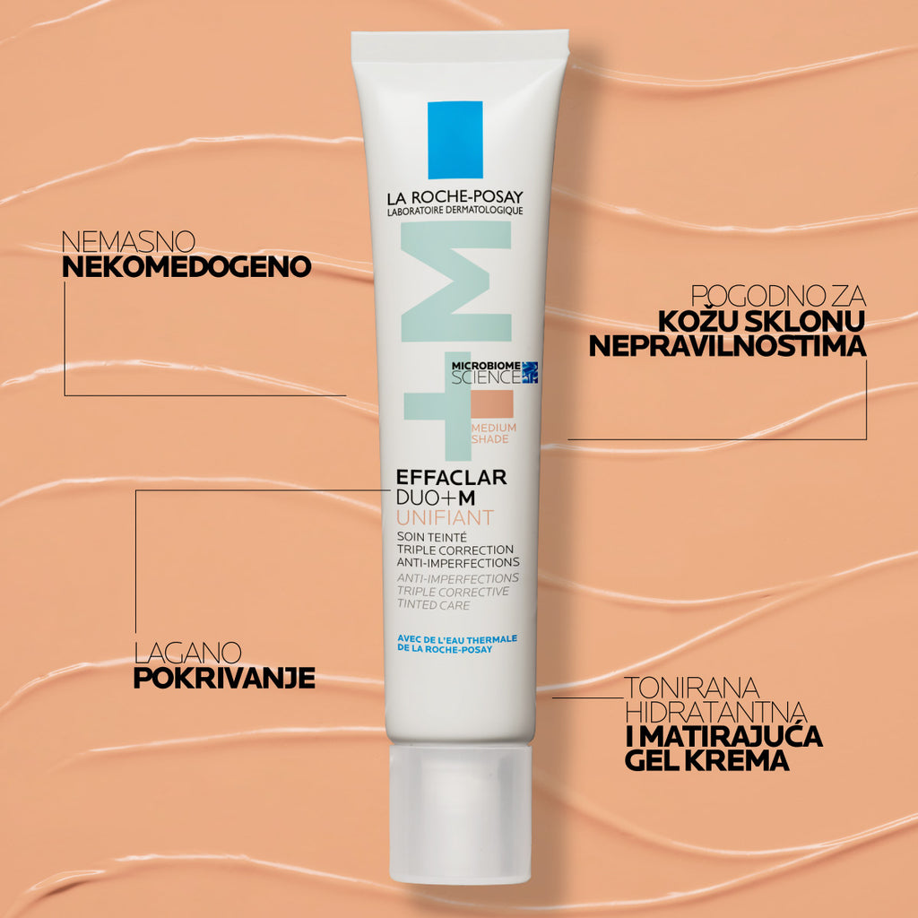 La Roche-Posay EFFACLAR DUO+M Tonirana trostruko korektivna njega protiv nesavršenosti - Medium 40 ml