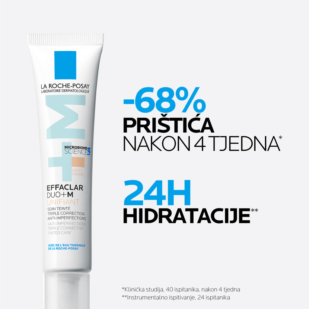 La Roche-Posay EFFACLAR DUO+M Tonirana trostruko korektivna njega protiv nesavršenosti - Light 40 ml