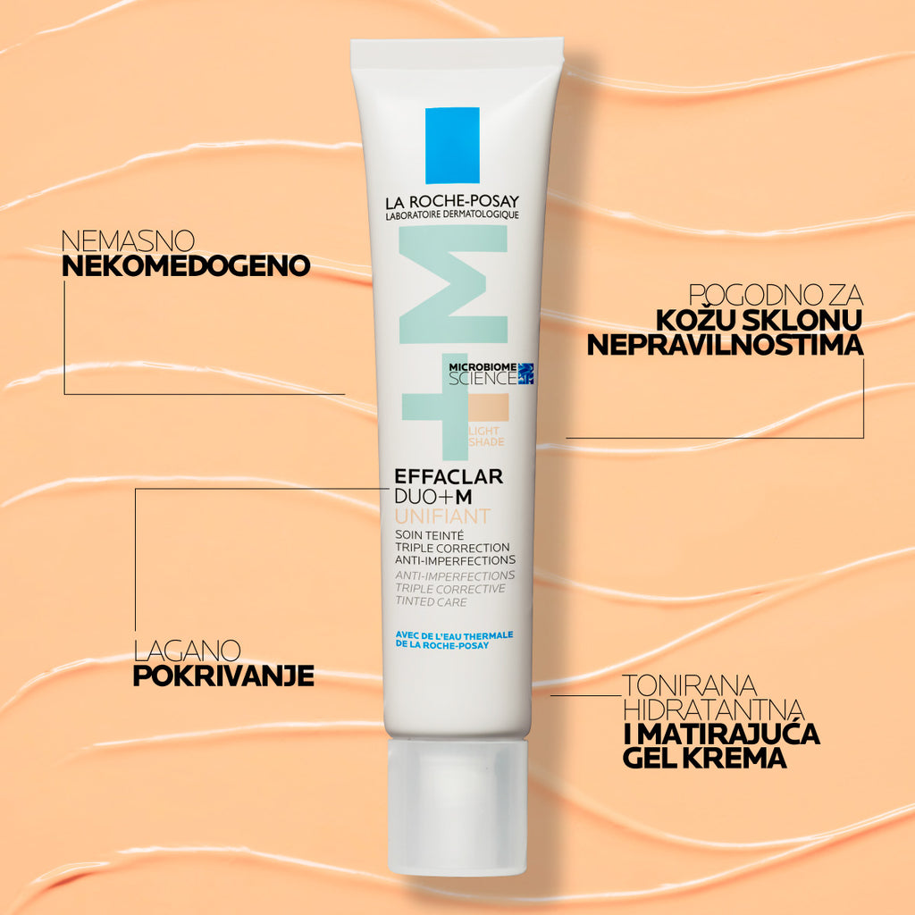 La Roche-Posay EFFACLAR DUO+M Tonirana trostruko korektivna njega protiv nesavršenosti - Light 40 ml