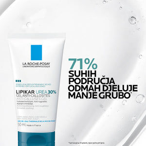 La Roche-Posay LIPIKAR gel s 30% ureje za ciljanu primjenu na suha i gruba područja kože, 50 ml