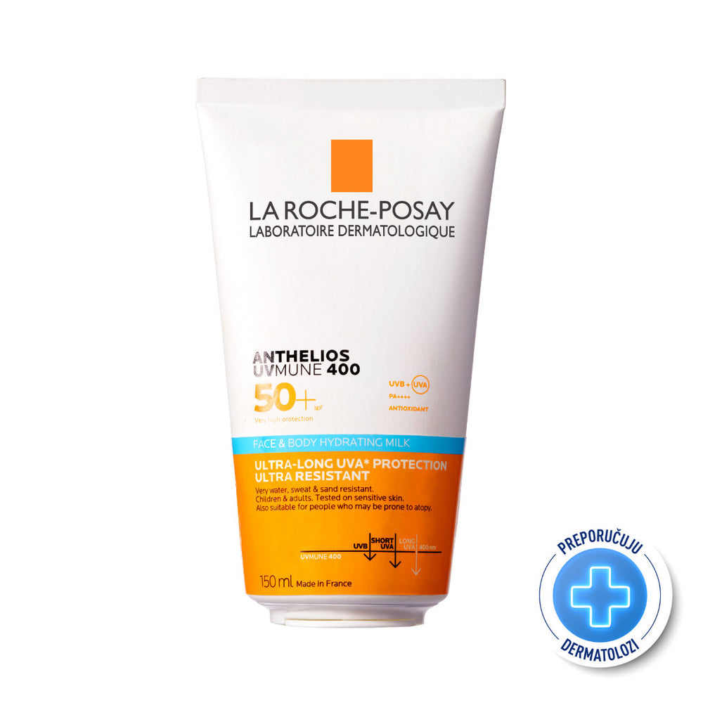 La Roche-Posay ANTHELIOS UVMUNE 400 Hidratantno mlijeko za zaštitu od sunca SPF50+, 150 ml
