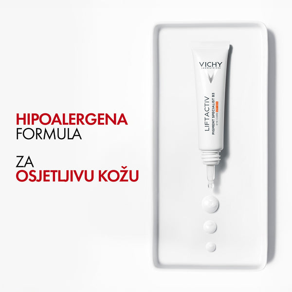 Vichy LIFTACTIV PIGMENT SPECIALIST B3 KREMA ZA PODRUČJE OKO OČIJU SPF 50+ KORIGIRA HIPERPIGMENTACIJSKE MRLJE I PODOČNJAKE, 15ml