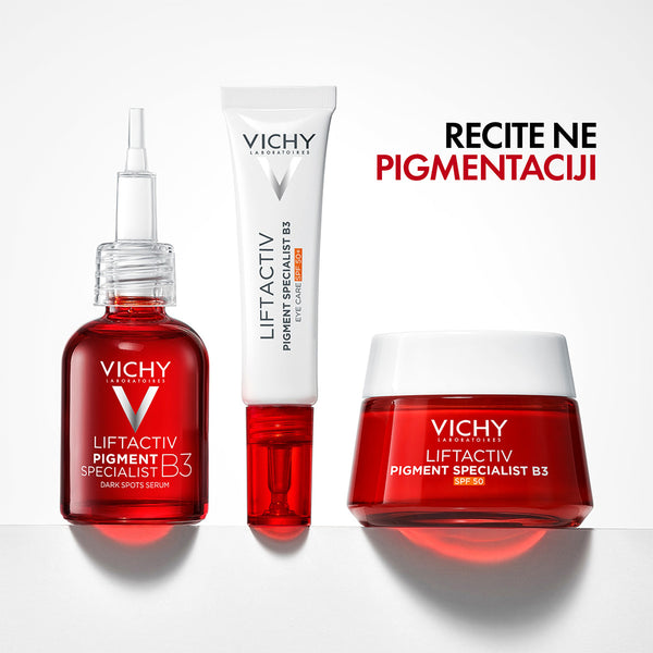 Vichy LIFTACTIV PIGMENT SPECIALIST B3 KREMA ZA PODRUČJE OKO OČIJU SPF 50+ KORIGIRA HIPERPIGMENTACIJSKE MRLJE I PODOČNJAKE, 15ml