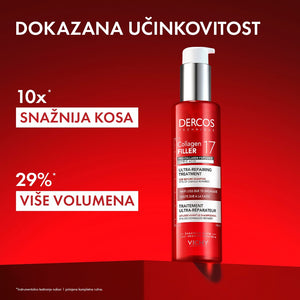 Vichy Dercos Collagen 17 filler ultra-obnavljajući tretman 150 ml