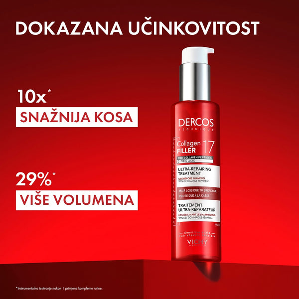 Vichy Dercos Collagen 17 filler ultra-obnavljajući tretman 150 ml