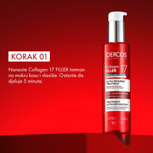 Vichy Dercos Collagen 17 filler ultra-obnavljajući tretman 150 ml