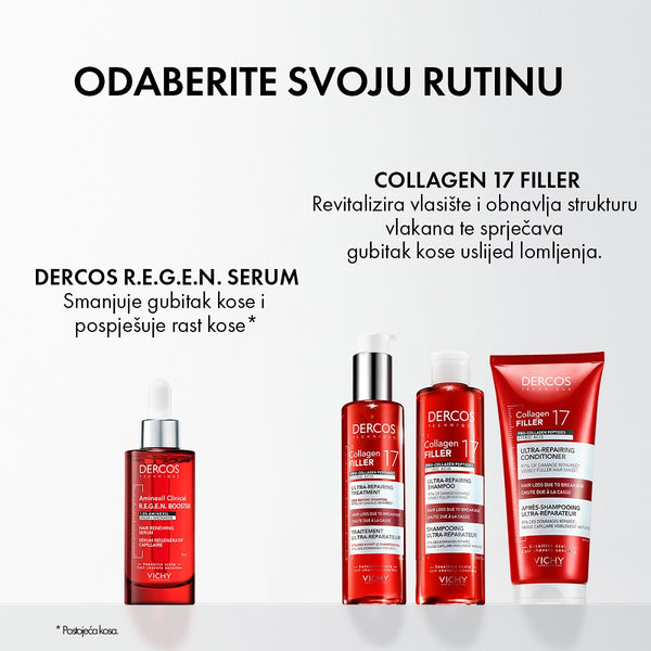 Vichy Dercos Collagen 17 filler ultra-obnavljajući balzam 200 ml