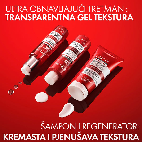 Vichy Dercos Collagen 17 filler ultra-obnavljajući šampon 200 ml