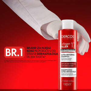 Vichy Dercos Collagen 17 filler ultra-obnavljajući šampon 200 ml