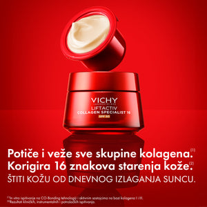 Vichy LIFTACTIV COLLAGEN SPECIALIST 16 KREMA SPF 50 - PAKIRANJE S MOGUĆNOŠĆU DOPUNE, 50ml