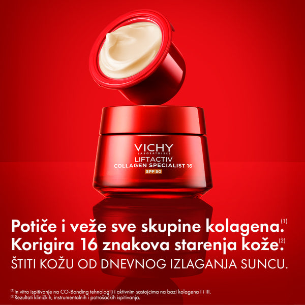 Vichy LIFTACTIV COLLAGEN SPECIALIST 16 KREMA SPF 50 - PAKIRANJE S MOGUĆNOŠĆU DOPUNE, 50ml