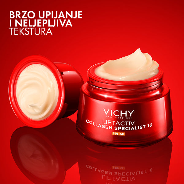 Vichy LIFTACTIV COLLAGEN SPECIALIST 16 KREMA SPF 50 - PAKIRANJE S MOGUĆNOŠĆU DOPUNE, 50ml