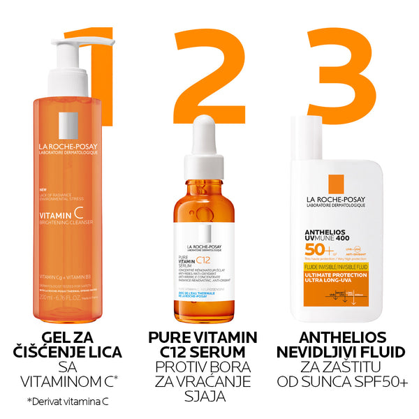 La Roche-Posay Vitamin C Gel za čišćenje lica sa vitaminom C* 200 ml
