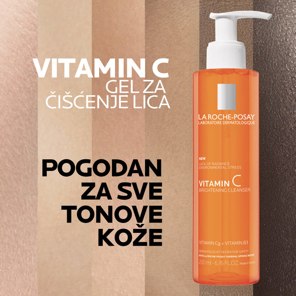 La Roche-Posay Vitamin C Gel za čišćenje lica sa vitaminom C* 200 ml