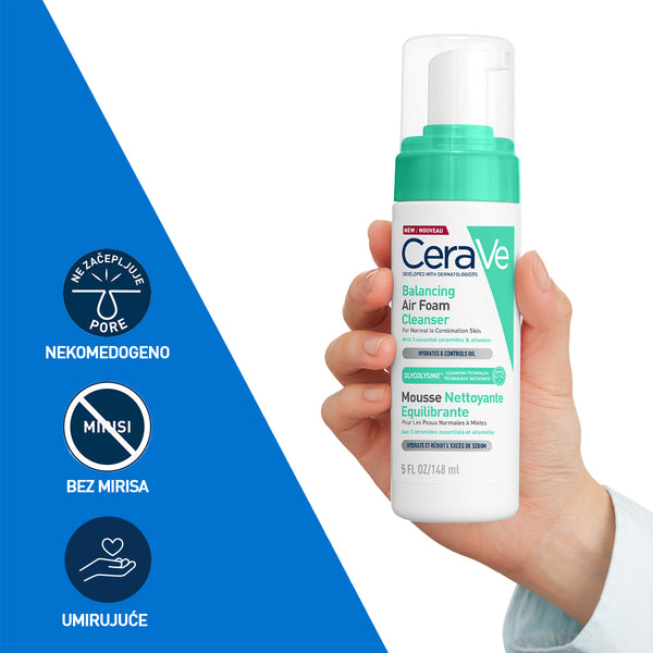 CeraVe Pjenušavi čistač koji vraća ravnotežu koži 148 ml