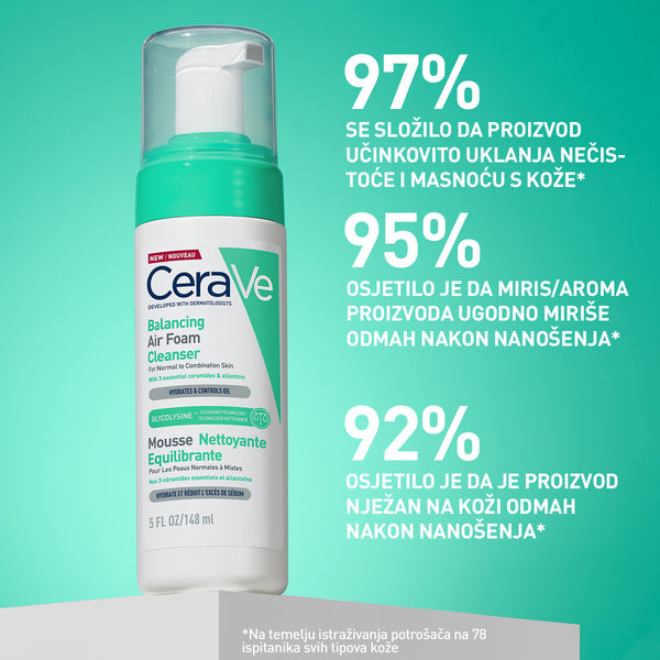 CeraVe Pjenušavi čistač koji vraća ravnotežu koži 148 ml