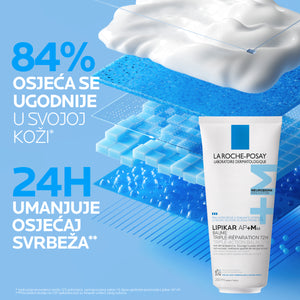 La Roche-Posay LIPIKAR BAUME AP+MAX Balzam s trostrukim djelovanjem za iznimno suhu kožu sklonu atopijskom ekcemu, 200 ml