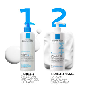La Roche-Posay LIPIKAR BAUME AP+MAX Balzam s trostrukim djelovanjem za iznimno suhu kožu sklonu atopijskom ekcemu, 400 ml