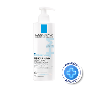 La Roche-Posay LIPIKAR Baume Light AP+M Balzam za nadopunu lipida protiv nadraženosti i svrbeža, pogodno za djecu i odrasle, 400 ml