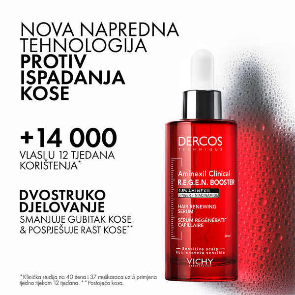 VICHY DERCOS AMINEXIL CLINICAL REGEN BOOSTER - Serum za obnovu kose 90 ml