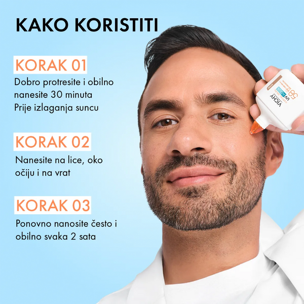 Vichy Capital Soleil UV AQUA Medium tonirani hidracijski fluid SPF50 visoka zaštita 50 ml