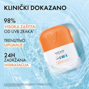 Vichy Capital Soleil UV AQUA hidracijski fluid SPF50 visoka zaštita 50 ml