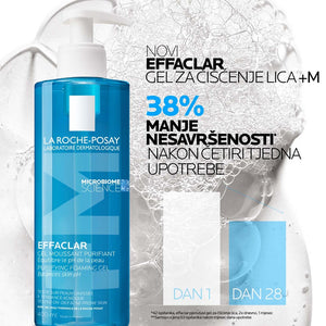 La Roche-Posay EFFACLAR Pjenušavi gel za čišćenje masne, osjetljive kože sklone aknama REFILL 400 ml
