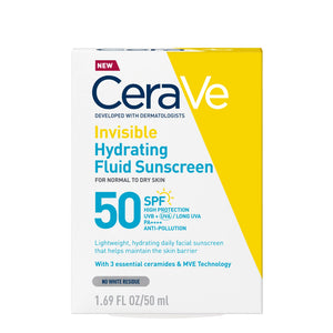 CeraVe Nevidljivi hidratantni fluid za zaštitu od sunca SPF50 visoka zaštita 50 ml
