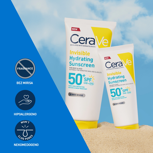 CeraVe Nevidljivi losion za zaštitu od sunca, SPF50+ vrlo visoka zaštita 177 ml
