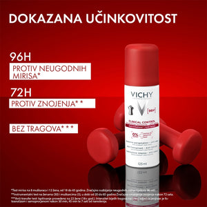 VICHY Clinical Control Antiperspirant sprej protiv znojenja 125 ml