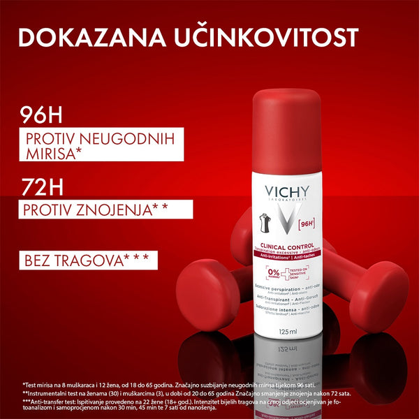 VICHY Clinical Control Antiperspirant sprej protiv znojenja 125 ml