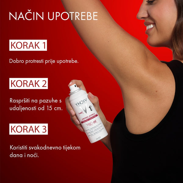 VICHY Clinical Control Antiperspirant sprej protiv znojenja 125 ml
