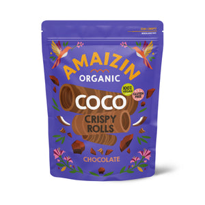 Amaizin Kokos hrskave rolice čokolada bio 140 g