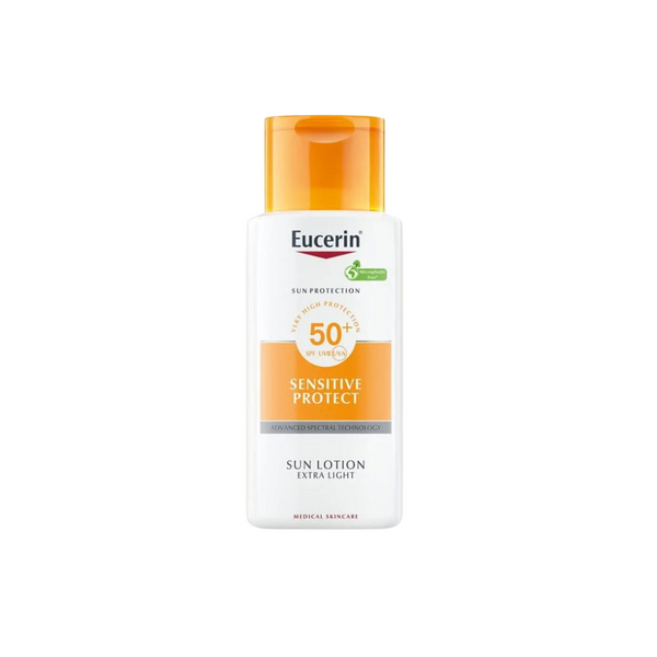 Eucerin Sensitive Protect ekstra lagani losion za zaštitu od sunca SPF50+ 150ml (ROK:31.03.2026.)