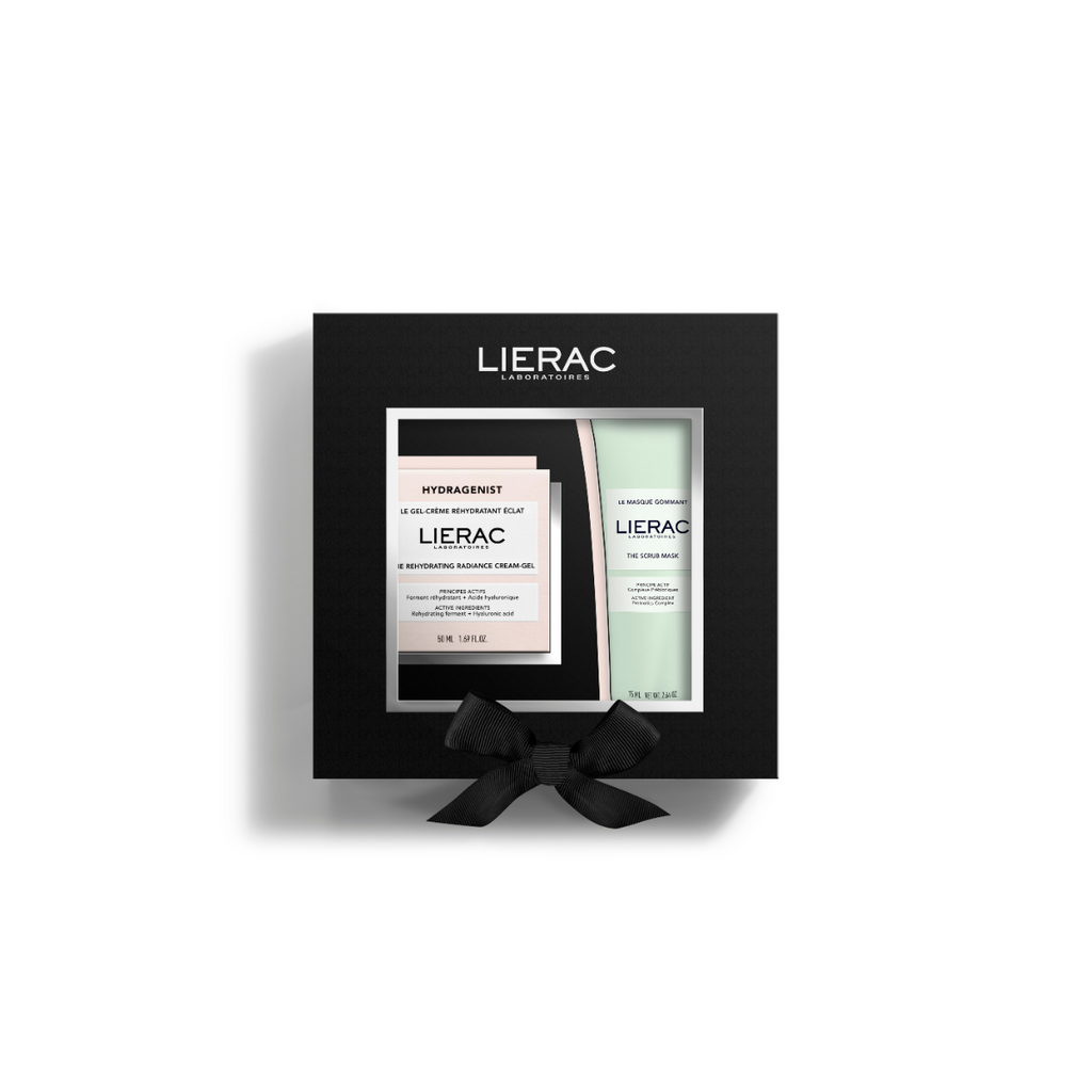 Lierac set hydragenist light ( gel krema +piling maska)