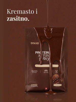 EQUA Veganski proteini od čokolade 600 g, dodatak prehrani