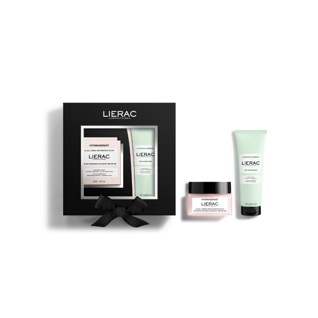 Lierac set hydragenist light ( gel krema +piling maska)