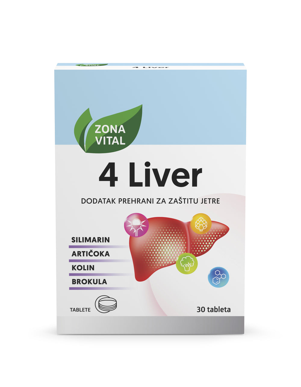 Zona Vital 4Liver 30 tableta, dodatak prehrani