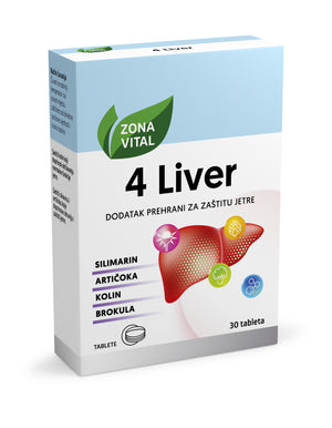 Zona Vital 4Liver 30 tableta, dodatak prehrani