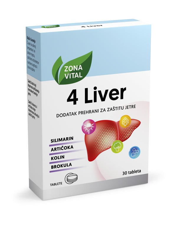 Zona Vital 4Liver 30 tableta, dodatak prehrani