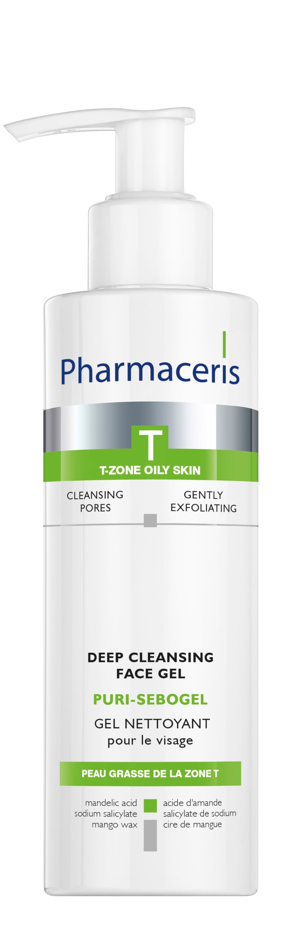 PHARMACERIS Puri sebogel gel za čišćenje lica 190ml