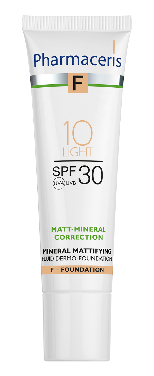 PHARMACERIS F Matt mineral tekući dermo puder SPF30 10 LIGHT 30ml