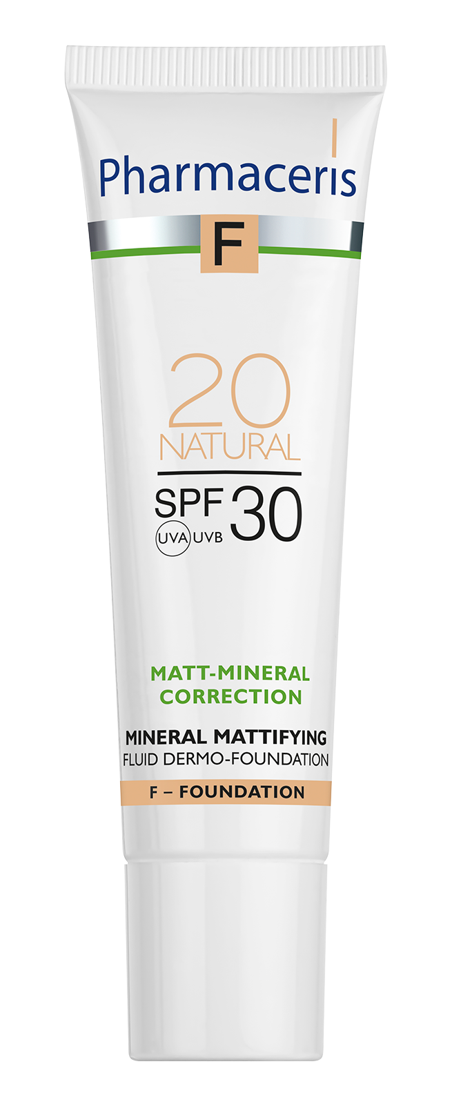 PHARMACERIS F Matt mineral tekući dermo puder SPF30 20 NATURAL 30ml