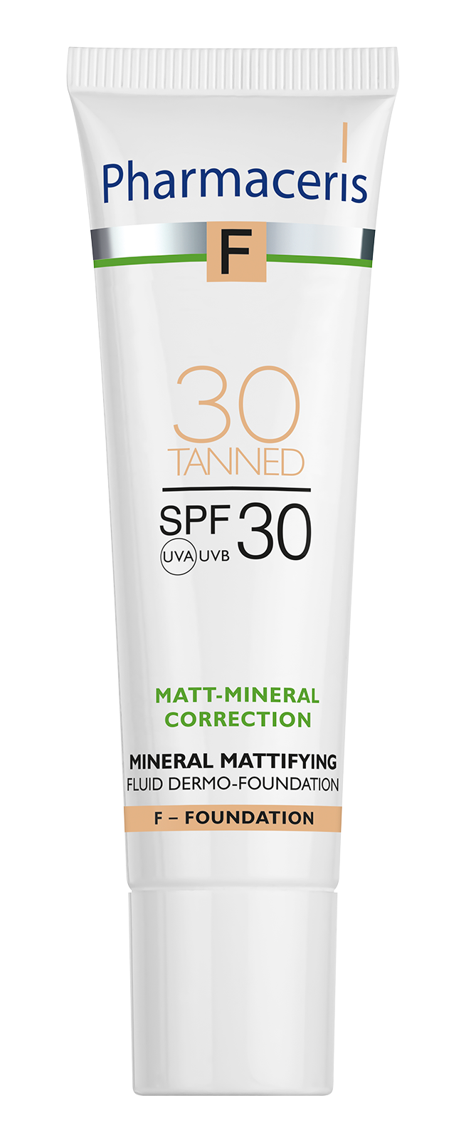 PHARMACERIS F Matt mineral tekući dermo puder SPF30 30 TANNED 30ml