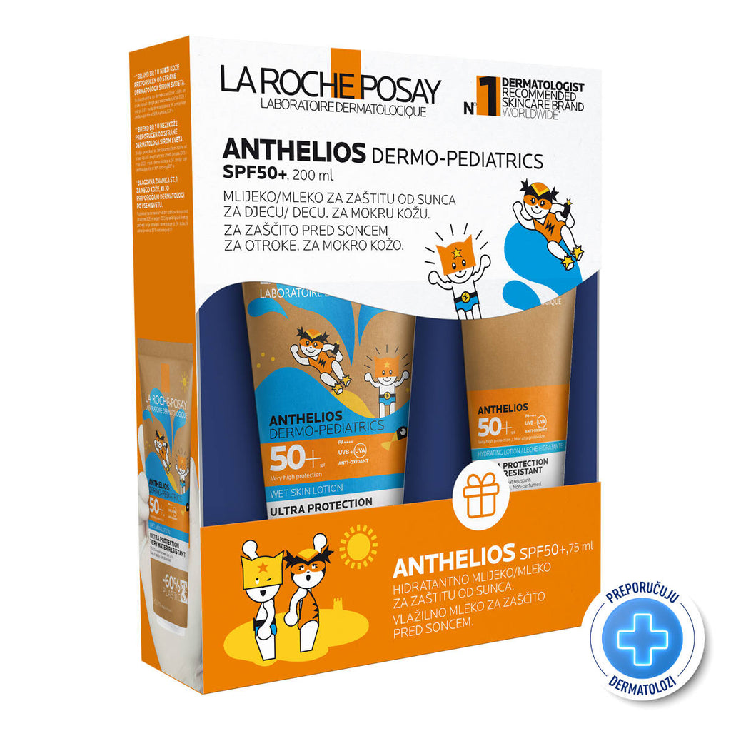 La Roche-Posay ANTHELIOS DP Wet Skin Losion za mokru ili suhu kožu za zaštitu od sunca za djecu SPF50+ 200 ml